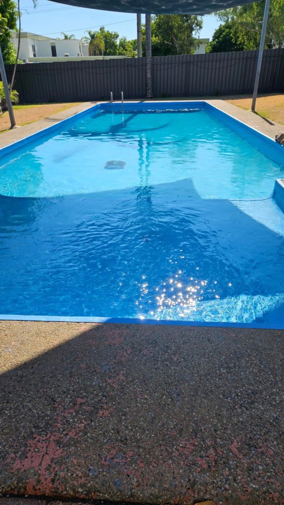 Swimming pool at caravan park in Mt Isa