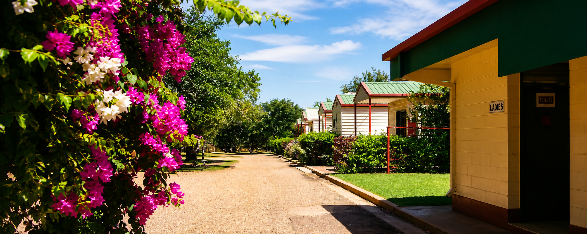 Outback Queensland caravan park